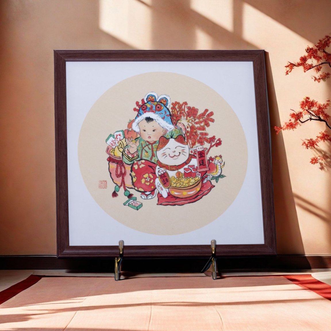 Elegant Hand-Painted Chinese Gongbi Painting