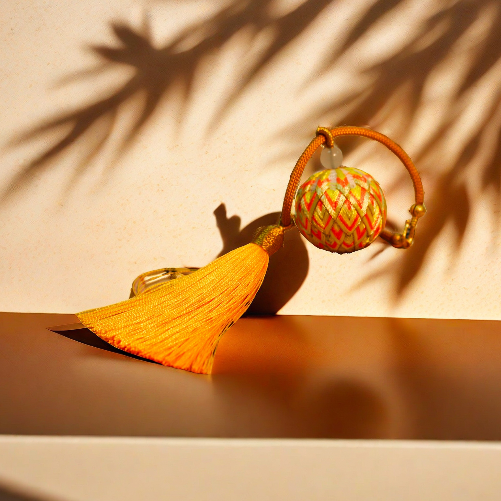 Handcrafted Chinese Embroidered Ball Tassel