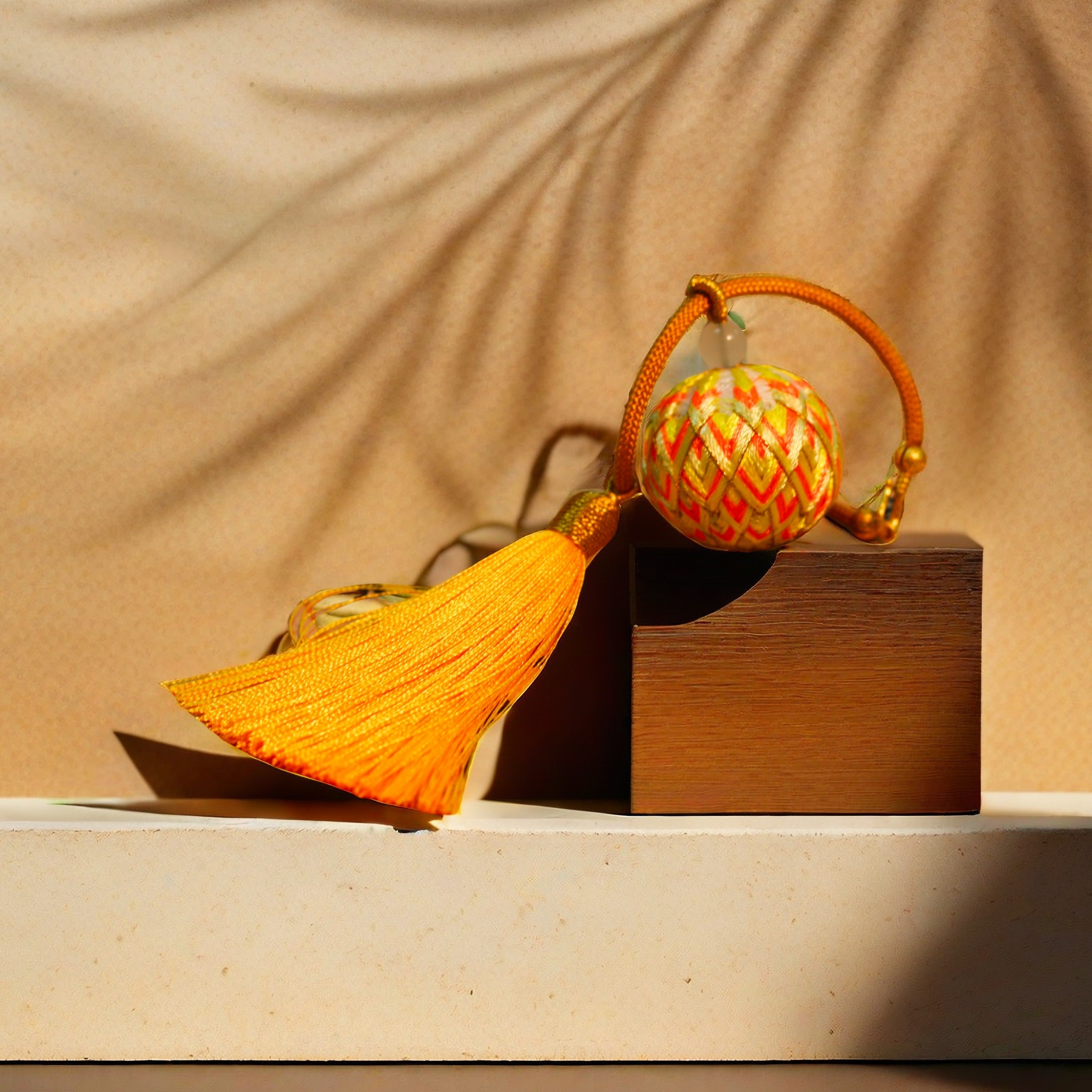 Handcrafted Chinese Embroidered Ball Tassel