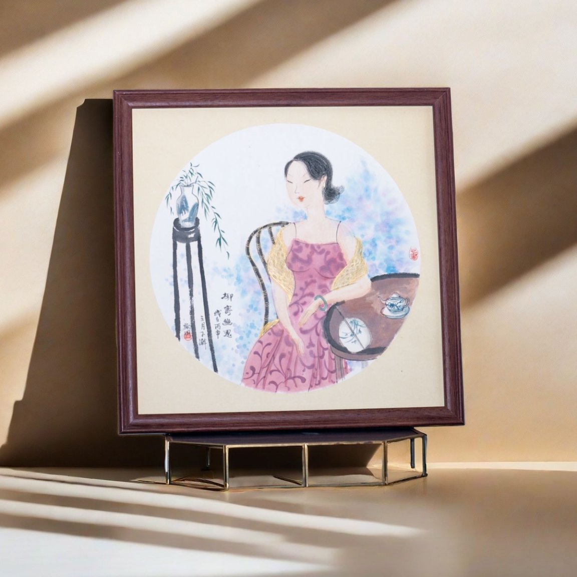 Elegant Hand-Painted Chinese Gongbi Painting