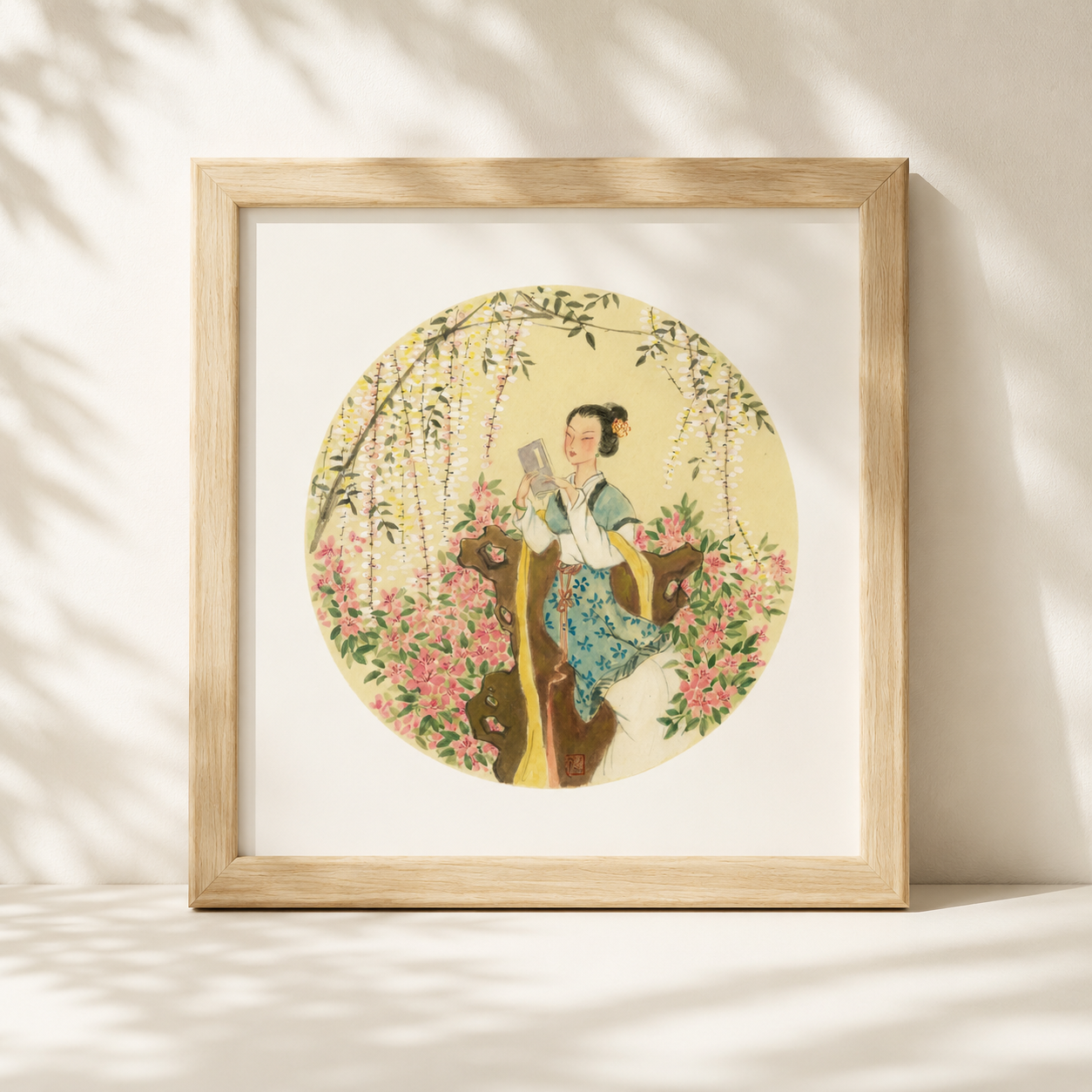 Elegant Hand-Painted Chinese Gongbi Painting