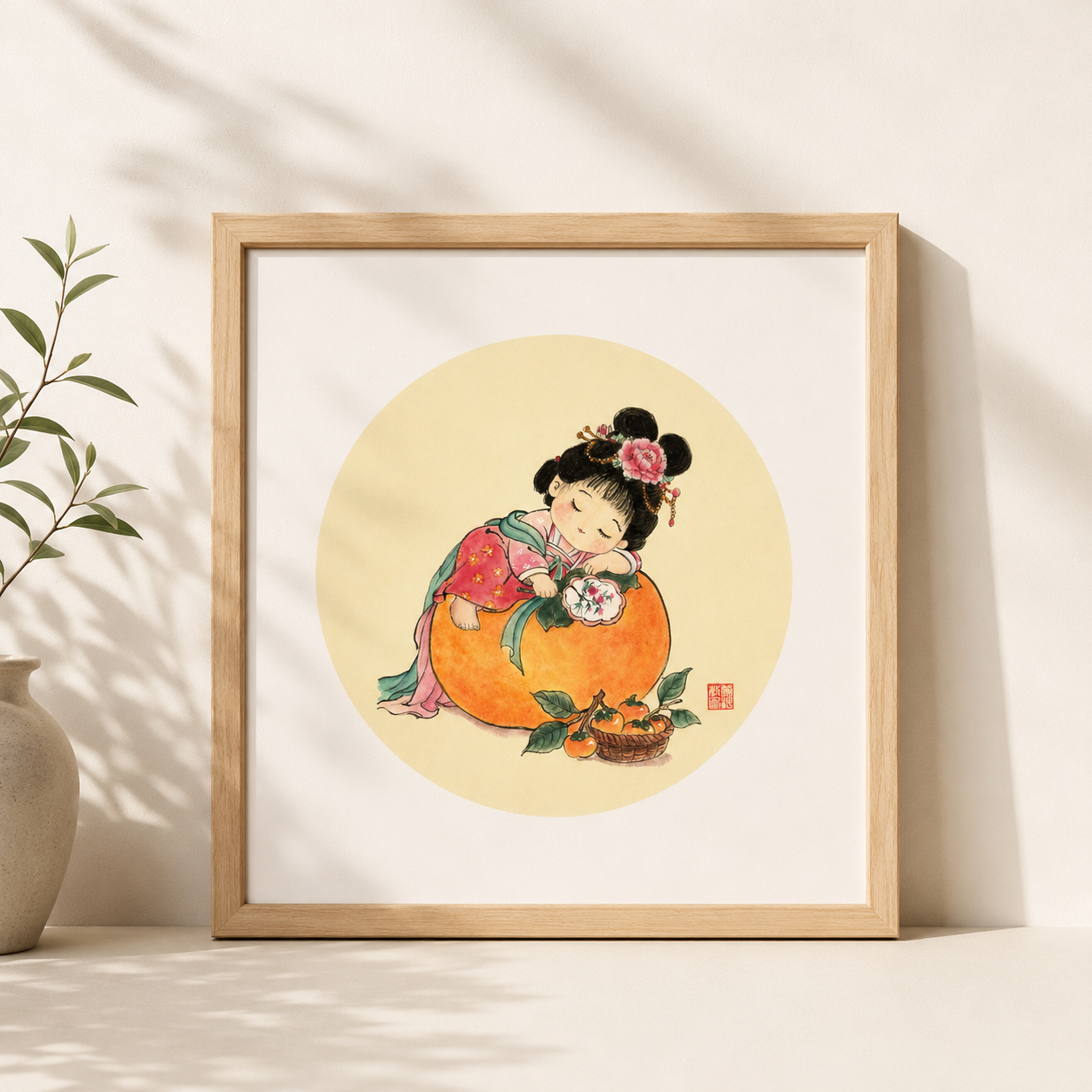 Elegant Hand-Painted Chinese Gongbi Painting