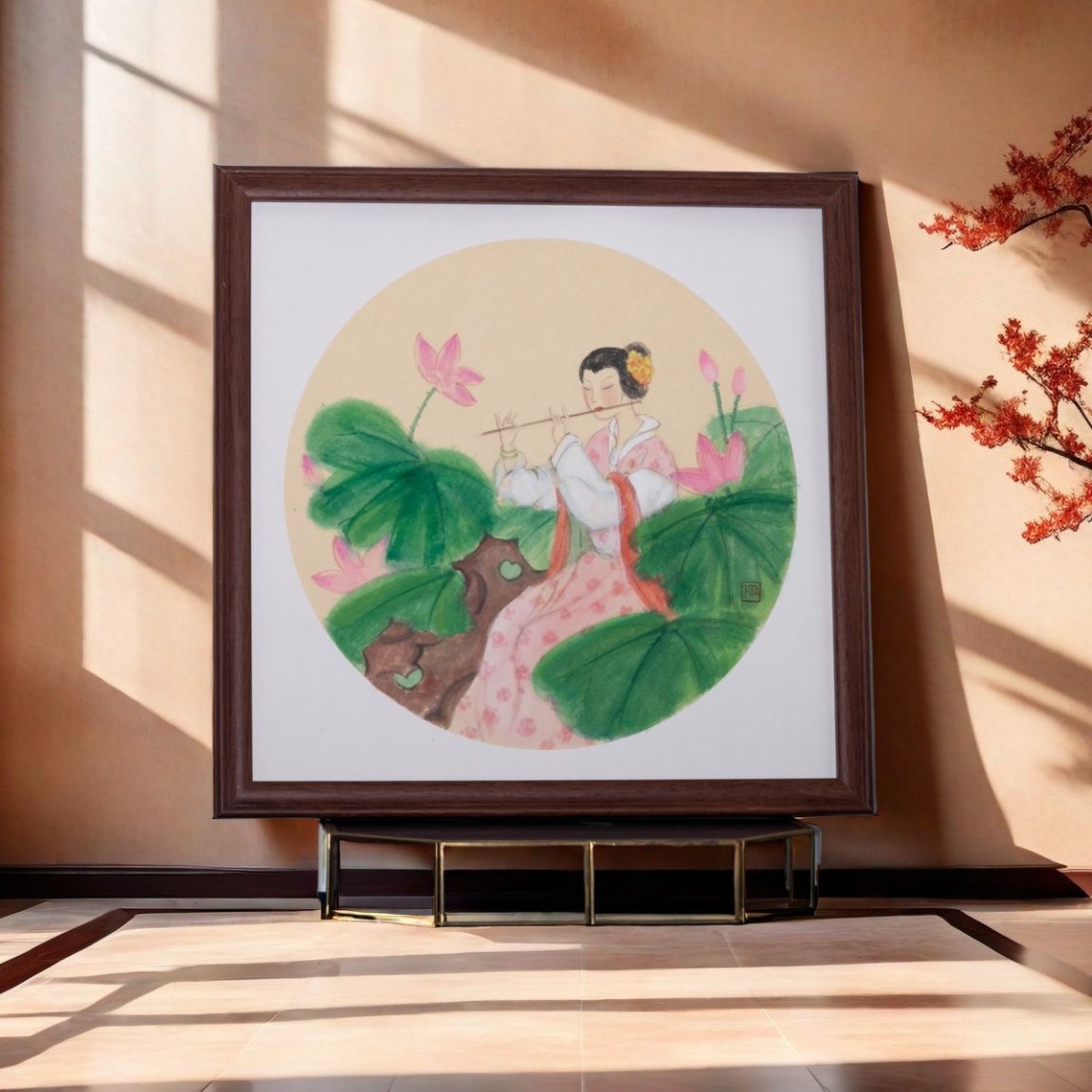 Elegant Hand-Painted Chinese Gongbi Painting