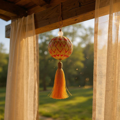 Handcrafted Chinese Embroidered Ball Tassel