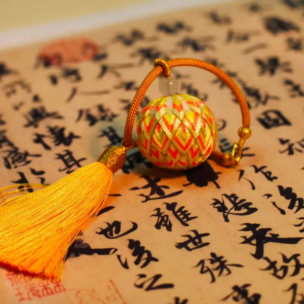 Handcrafted Chinese Embroidered Ball Tassel